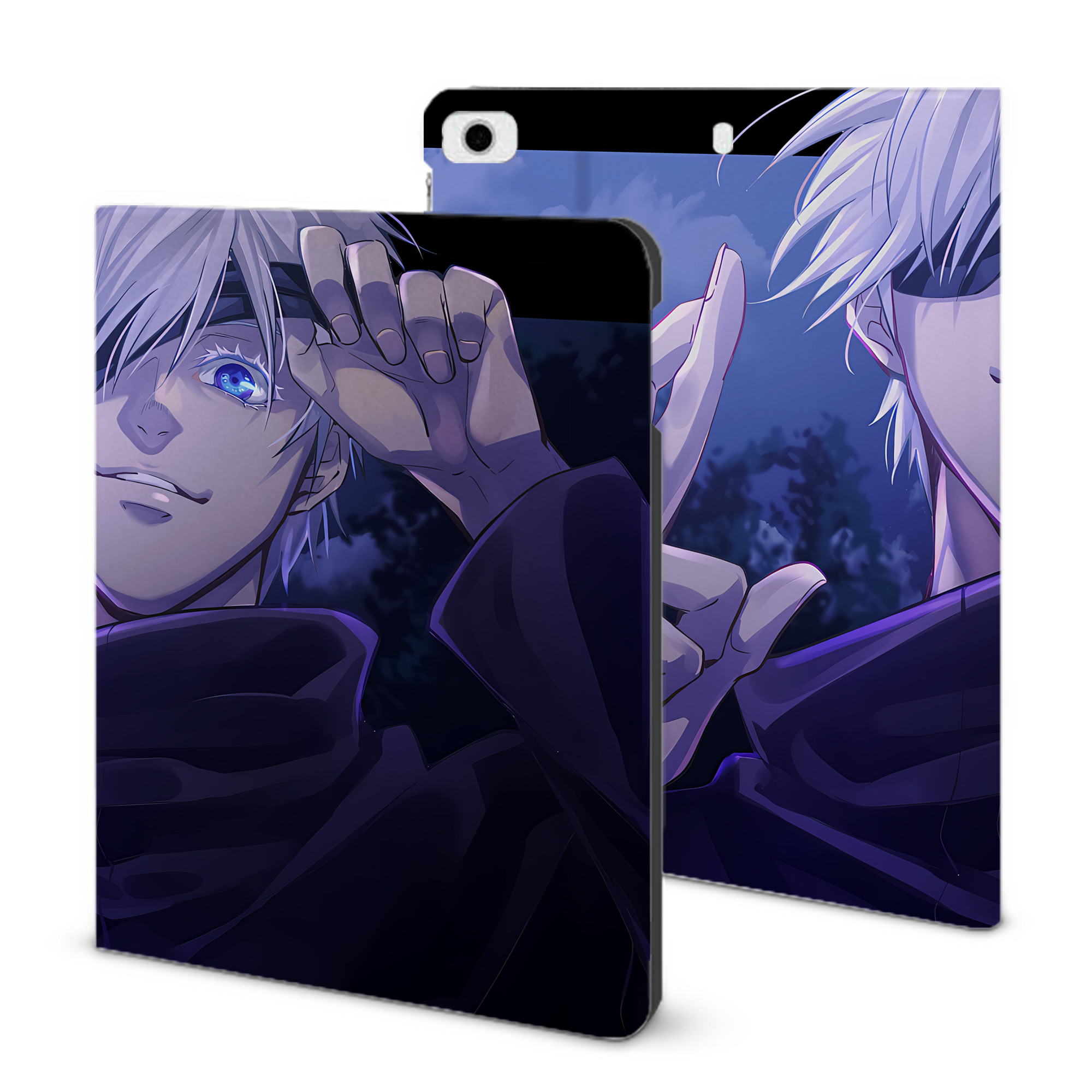 （画像用） 呪術廻戦 Jujutsu Kaisen IPad ケース ブック型 PUレザー TPU 耐衝撃 軽量 薄型 ペン収納なし 全面保護 IPad 各モデル対応